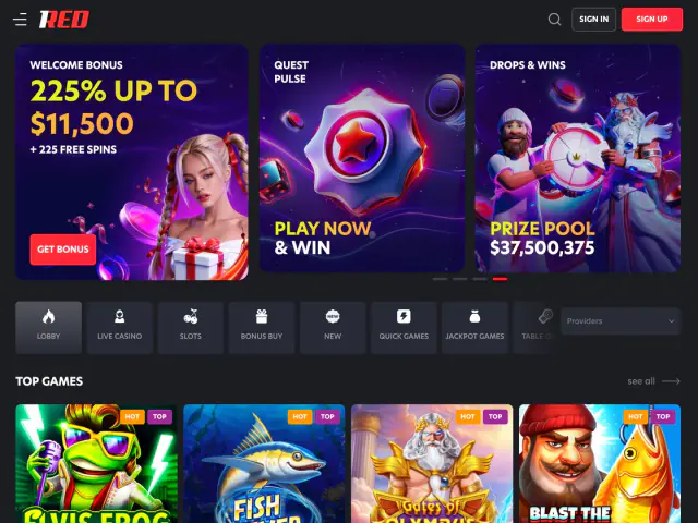 1Red homepage