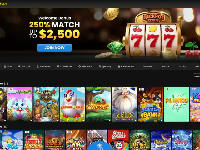 VegasAces homepage